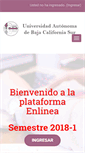 Mobile Screenshot of enlinea.uabcs.mx