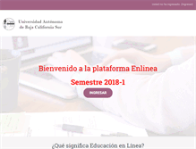 Tablet Screenshot of enlinea.uabcs.mx